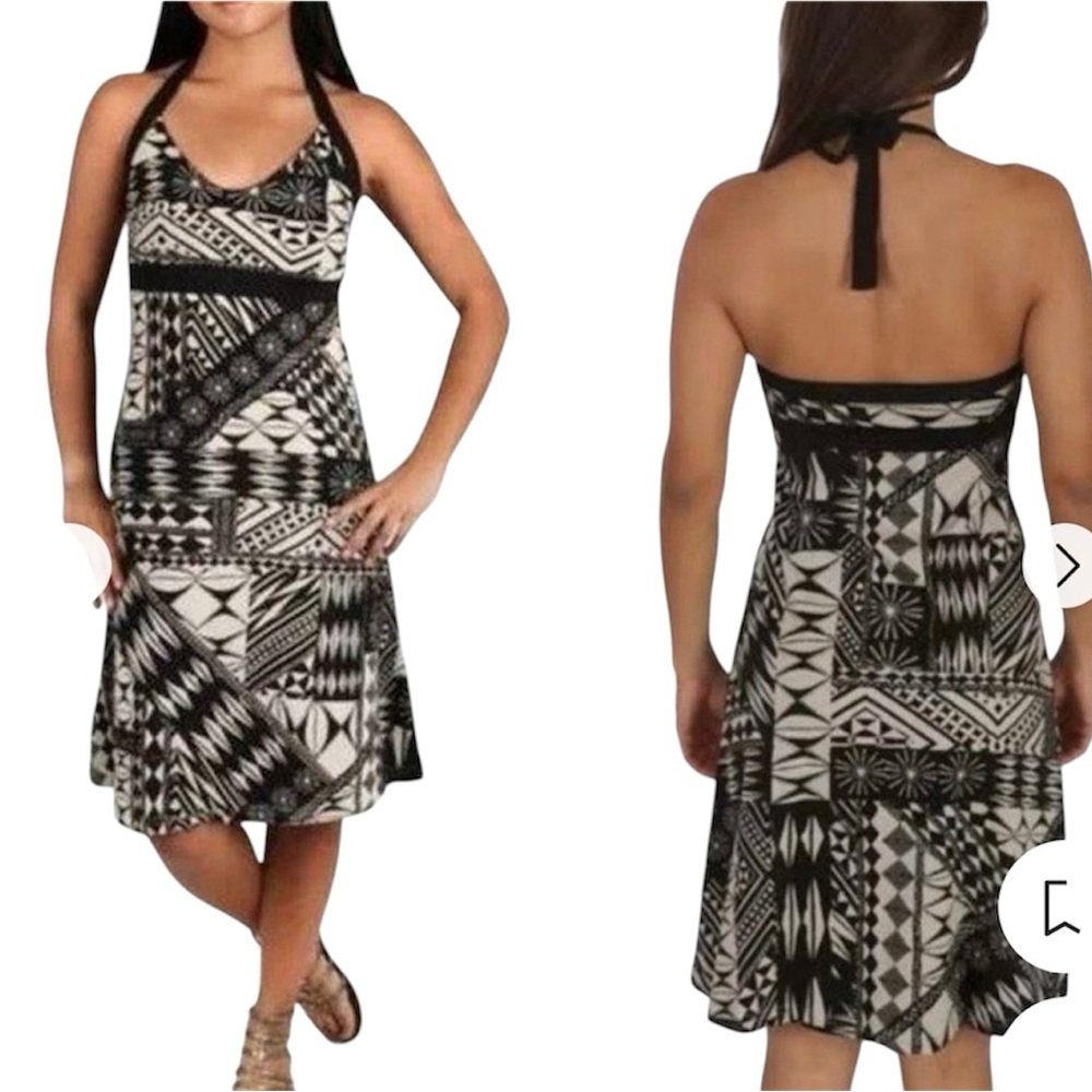 •PATAGONIA•MEDINA STONE ILIANA HALTER TOP DRESS SIZE MEDIUM